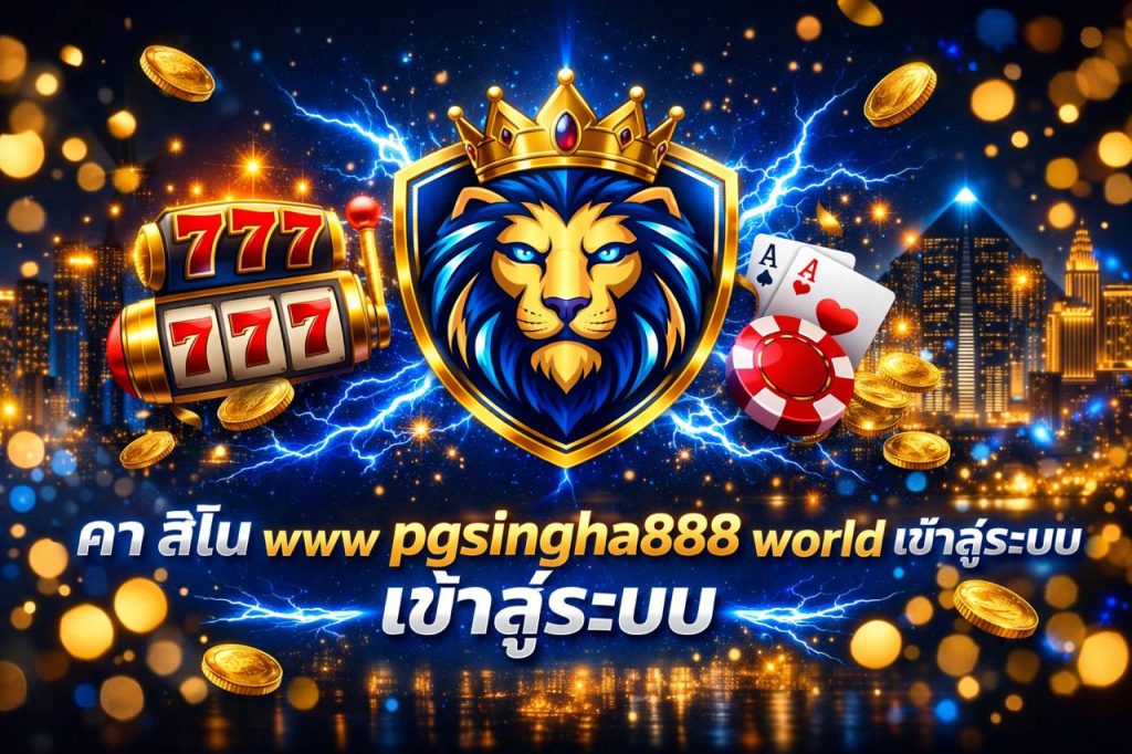 คา สิ โน www pgsingha888 world เข้าสู่ระบบ
